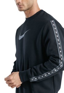  Nike Sportswear Erkek Siyah Fleece Sweatshirt-DM4679-013(BİR BEDEN KÜÇÜK ALMANIZI ÖNERİYORUZ)