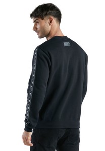  Nike Sportswear Erkek Siyah Fleece Sweatshirt-DM4679-013(BİR BEDEN KÜÇÜK ALMANIZI ÖNERİYORUZ)