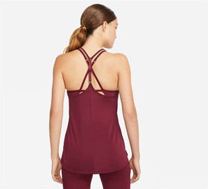  Nike Dri-Fit One Elastika Standard Fit Kadın Atlet - Bordo-DD4941-638