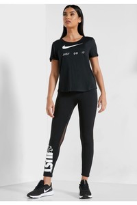  Women's W Nk Top Ss Swsh Run T-shirt - Cj1970-010