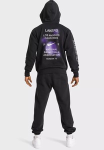 Nike Los Angeles Lakers Courtside Men's  NBA Fleece Pullover Hoodie-DH9453-010