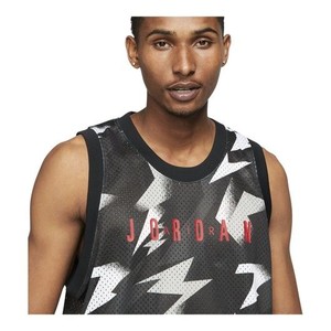  Nike Jordan Jumpman Printed Jersey Erkek Basketbol Forma - Siyah CZ4738-010