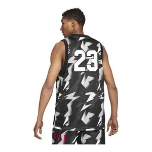  Nike Jordan Jumpman Printed Jersey Erkek Basketbol Forma - Siyah CZ4738-010