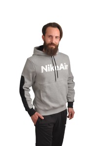  Nike Air Full Zip Hoodie Erkek GRİ Kapüşonlu Üst DJ0453-063